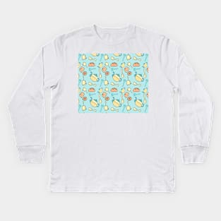 Baking Utensils pattern Kids Long Sleeve T-Shirt